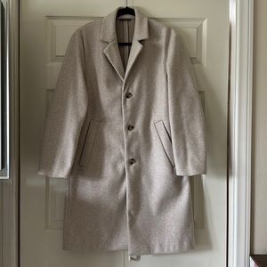 H&M Wool-blend Coat Light Gray